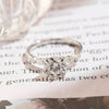 1.0-2.0 CT Round CVD Diamond Pave Setting Engagement Ring