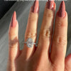 1.50-3.50 CT Oval CVD Diamond Halo Pave Setting Engagement Ring