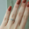 1.0 -3.0 Shape Princess Dainty Engagement Ring