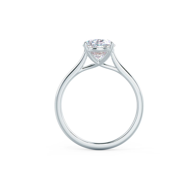 2.50ct Oval Moissanite Solitaire Engagement Ring