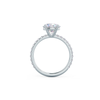 1.50CT Round Brilliant Cut Moissanite Pave Setting Engagement Ring