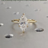 1.0 - 3.0 CT Marquise CVD Diamond Solitaire Engagement Ring