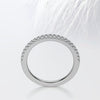 Round Cut Moissanite Half Eternity Diamond Wedding Band