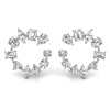Multi Shaped Circle Diamond Moissanite Earrings for Women