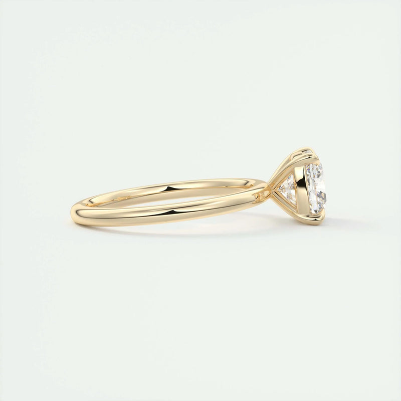 2.0 Ct Cushion Cut Solitaire Moissanite Diamond Engagement Ring