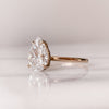 2.0CT Pear Cut Moissanite Solitaire 4 Prong Engagement Ring