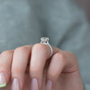 1.50 - 3.50  CT Round Cut CVD Diamond Hidden Halo & Pave Engagement Ring