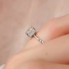 2.0 - 4.0 CT Cushion Cut CVD Diamond Twisted Engagement Ring