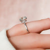 1.0 - 3.0 CT Round Cut CVD Diamond Hidden Halo Engagement Ring