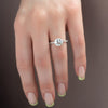 1.0 - 3.0 CT Round Cut CVD Diamond Hidden Halo & Pave Engagement Ring