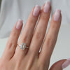 2.0 - 4.0 CT Emerald Cut CVD Diamond Three Stone Engagement Ring
