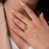 2.0 - 4.0 CT Emerald Cut CVD Diamond Hidden Halo Engagement Ring