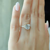 2.0 - 4.0 CT Cushion Cut CVD Diamond Pave Setting Engagement Ring