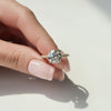 1.50 - 3.50  CT Round Cut CVD Diamond Hidden Halo & Pave Engagement Ring