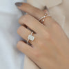 2.0 - 4.0  CT Radiant Cut CVD Diamond Hidden Halo Engagement Ring