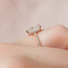 2.0 - 4.0  CT Radiant Cut CVD Diamond Hidden Halo & Pave Engagement Ring