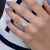 2.0 - 4.0  CT Radiant Cut CVD Diamond Hidden Halo & Pave Engagement Ring