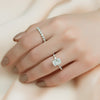 2.0 - 4.0  CT Radiant Cut CVD Diamond Hidden Halo & Pave Engagement Ring