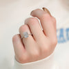2.0 - 4.0  CT Radiant Cut CVD Diamond Dainty Engagement Ring