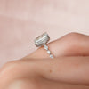 2.0 - 4.0  CT Radiant Cut CVD Diamond Hidden Halo & Pave Engagement Ring