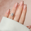 2.0 - 4.0 CT Emerald Cut CVD Diamond twisted Engagement Ring