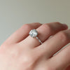 1.50 - 3.50 CT Round Cut CVD Diamond Hidden Halo & Pave Engagement Ring
