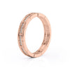 0.25ct Round Cut Moissanite Brick-Layered Men's Wedding Band
