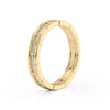 0.25ct Round Cut Moissanite Brick-Layered Men's Wedding Band