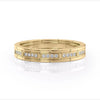 0.25ct Round Cut Moissanite Brick-Layered Men's Wedding Band