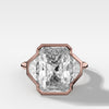 Geometric Harmony: Radiant & Trapezoid Bezel Ring