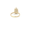 1.50 CT -4.24 CT Pear CVD Diamond solitaire Engagement Ring