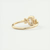 2CT Oval Cut Moissanite Cluster Diamond Engagement Ring