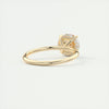 2CT Round Moissanite Solitaire Engagement Ring With Hidden Halo Setting