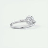 2.8 Ct Round Three Stone Moissanite Diamond Engagement Ring
