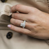 3.70CT Radiant Cut Moissanite Solitaire Diamond Engagement Ring
