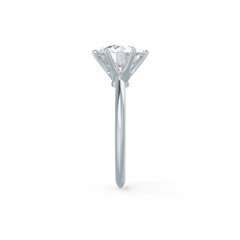 2.50ct Round Moissanite Solitaire Engagement Ring