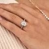 1.50 - 3.50 CT Oval Cut CVD Diamond Pave Setting Engagement Ring