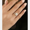 2.50ct Round Moissanite Solitaire Pave Setting Engagement Ring