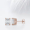Emerald Cut Moissanite Diamond Studs Earrings for Women