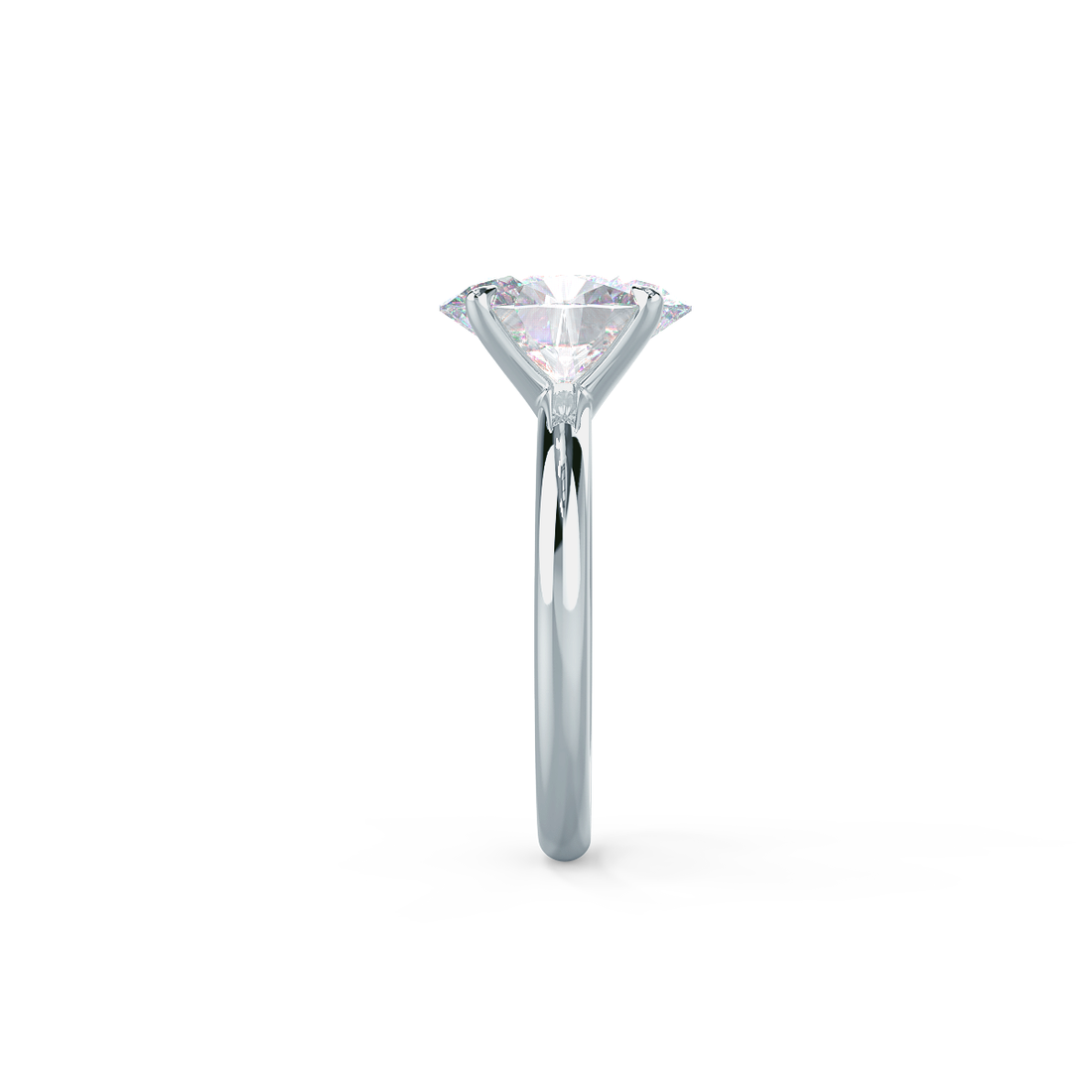 1.75ct Oval Cut Solitaire Moissanite Engagement Ring
