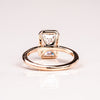 2.50CT Emerald Cut Diamond Moissanite Bezel Engagement Ring