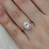 1.50CT Oval Cut Halo Style Moissanite Engagement Ring