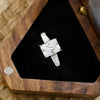 1.0 - 3.0 CT Radiant F/VS1 CVD Diamond Three Stone Style Engagement Ring