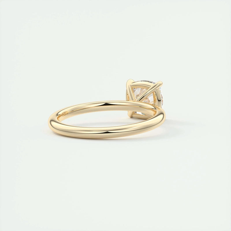 2.0 Ct Cushion Cut Solitaire Moissanite Diamond Engagement Ring