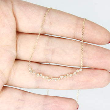 0.27 ctw Cluster Diamond Necklace for Women