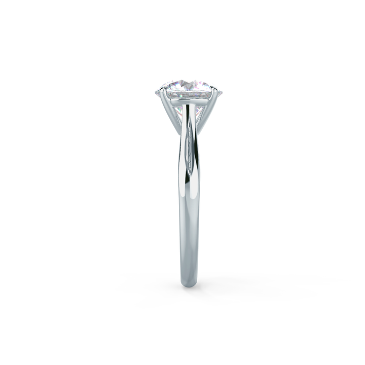 2.0ct Round Cut Moissanite Solitaire Engagement Ring