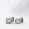 Bezel Set Round Cut Moissanite Stud Diamond Earrings for Women