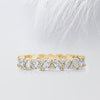 Marquise & Round Cut Moissanite Full Eternity Diamond Wedding Band