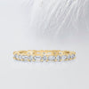 Baguette & Round Cut Moissanite Eternity Diamond Wedding Band