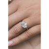 3.50CT East-West Oval Cut Moissanite Solitaire Engagement Ring